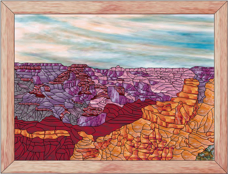 Grand Canyon Stained Glass Designs By Jay Grooters